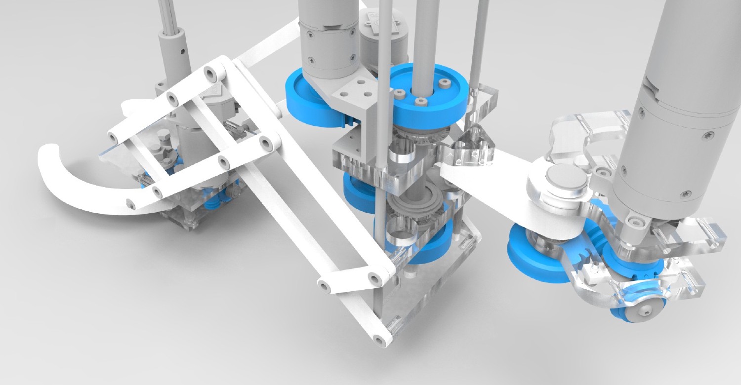 CAD rendering des Roboterarms