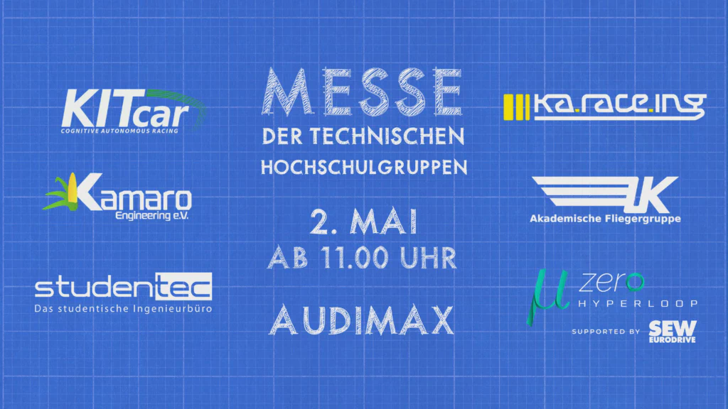 Plakat von der TechHSG mit den Logos der HSGs die Teilnehmen